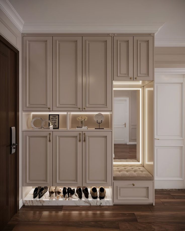 Dəhliz dolabı neoklassik